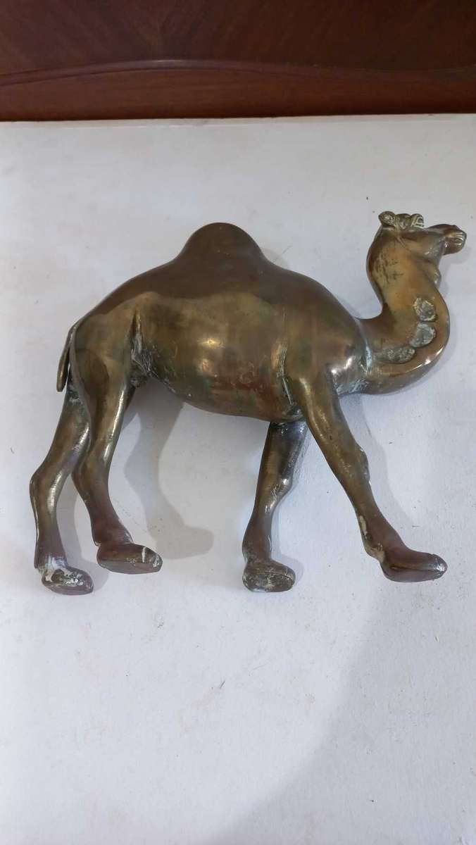 Vintage Large brass Camel animal ornament home decor
