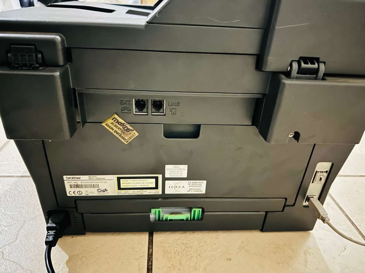 MFC-7860DW Mono Laser All-in-One + Duplex, Fax, Network, Wireless - PLEASE READ