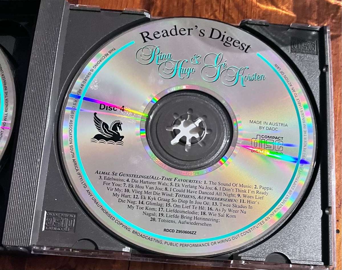 4CD set Rina Hugo & Gé Korsten (Readers Digest)