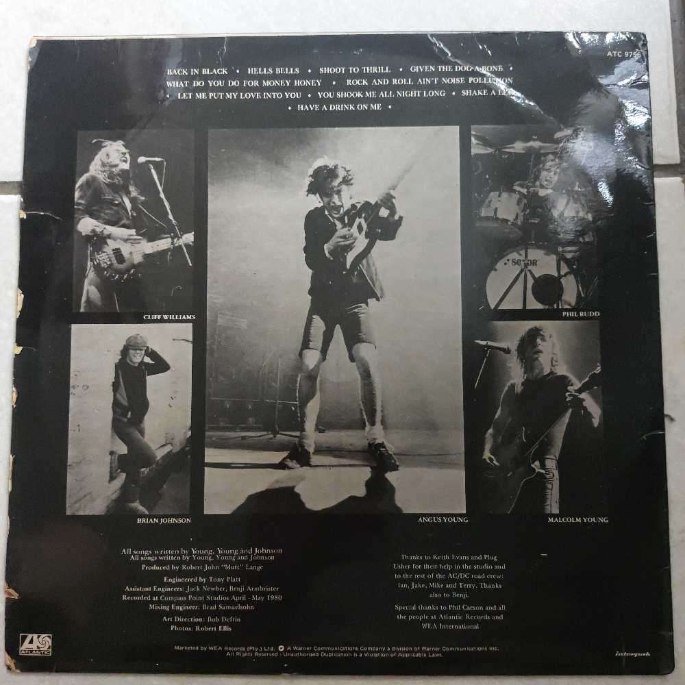 ACDC: Back In Black. L.P