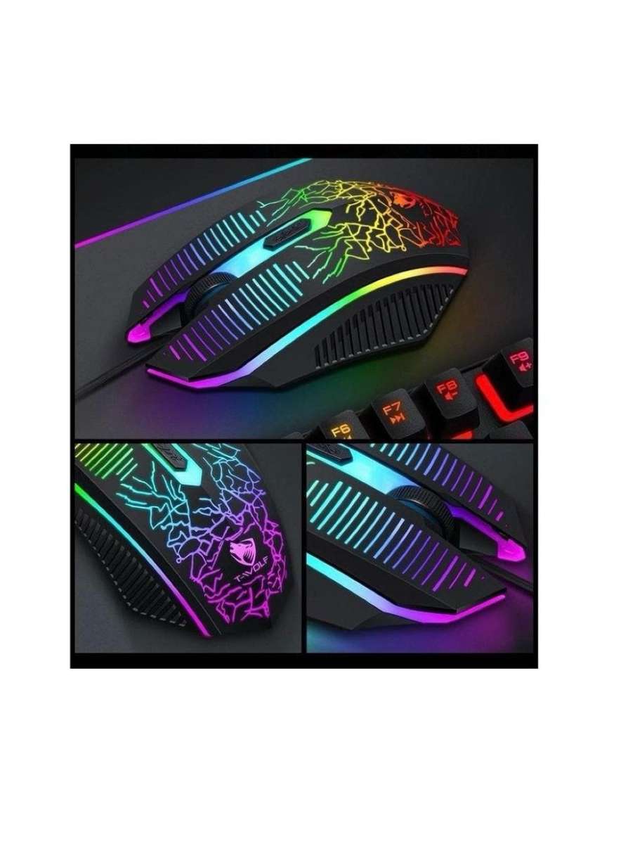 Gaming Mouse+Keyboard+PAD+Headset 4in1 -T-WOLF-TF-400 ***UNBOXED DEAL***