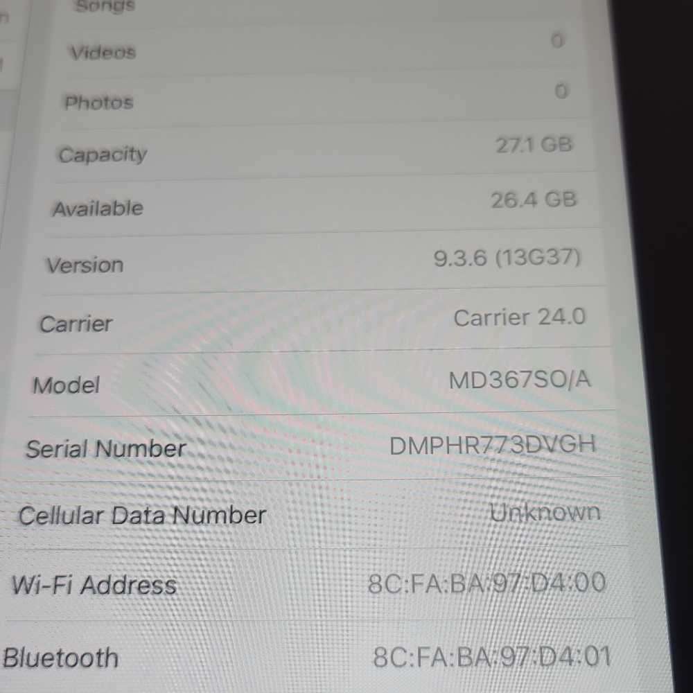 iPad MD367SO/A. 32GB. Cellular iPad