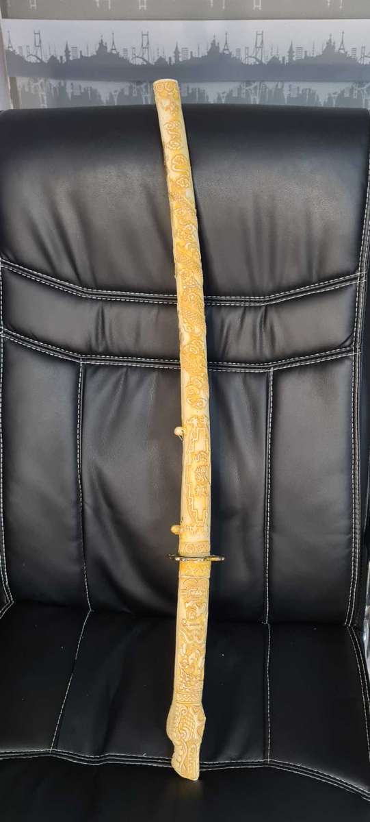 Japanese Katana sword in bone plate 800mm