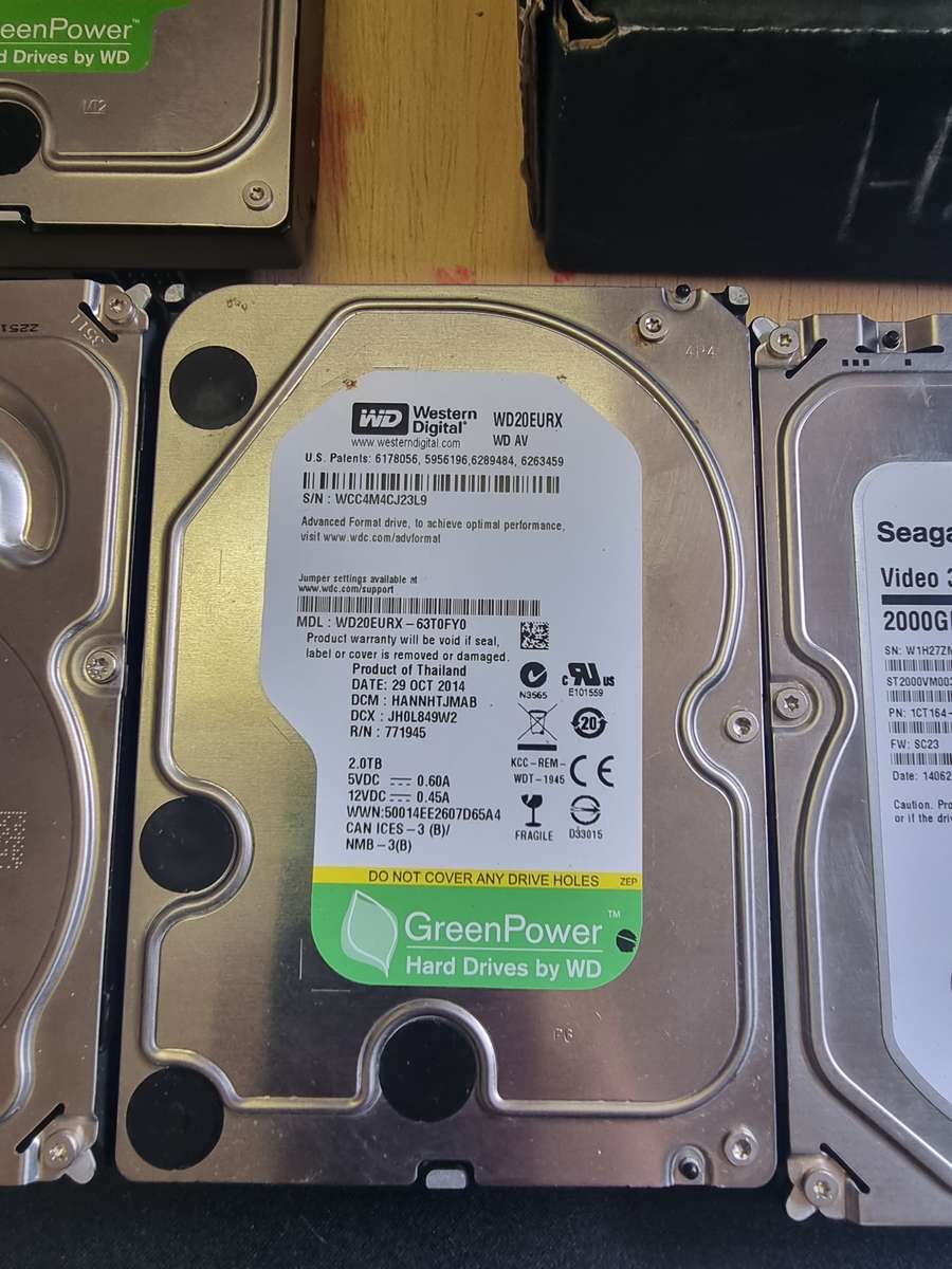 2Tb 3.5" Hard Drives