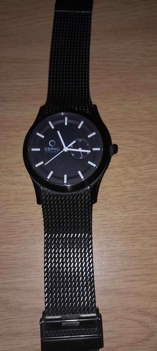 Obaku Black Mens Watch