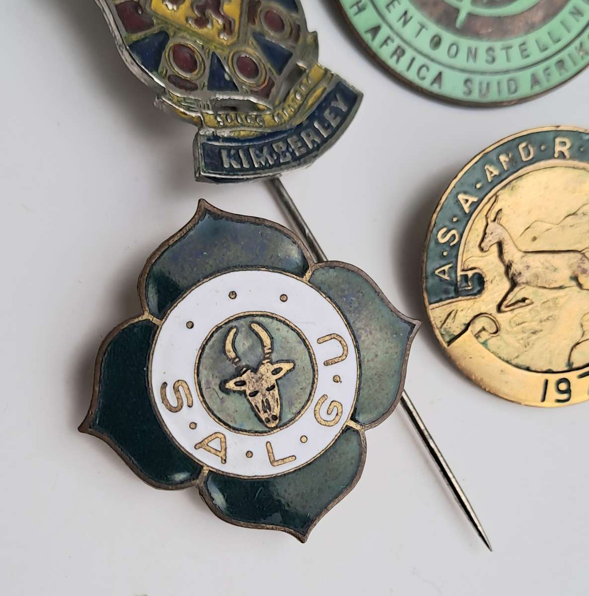 South African historical pin badges (job lot of 8 rare badges)