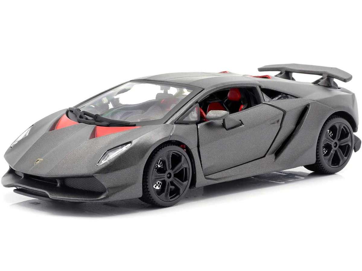 Lamborghini Sesto Elemento Matt Grey 124 Diecast Car Model by Bburago