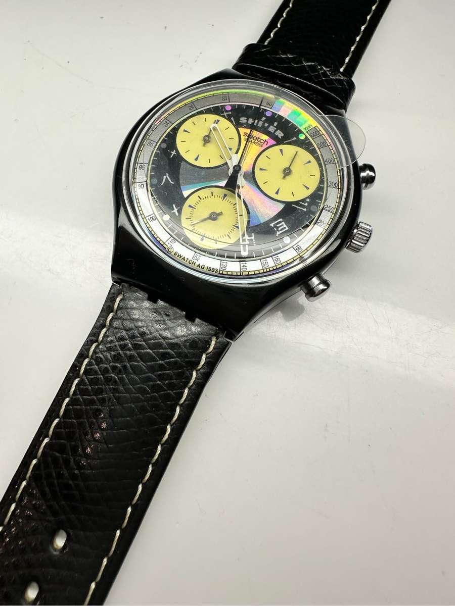 SWATCH VINTAGE RARE DESIGN AG 1993 SHIER VINTAGE SWISS CHRONOGRAPH QUARTZ WATCH