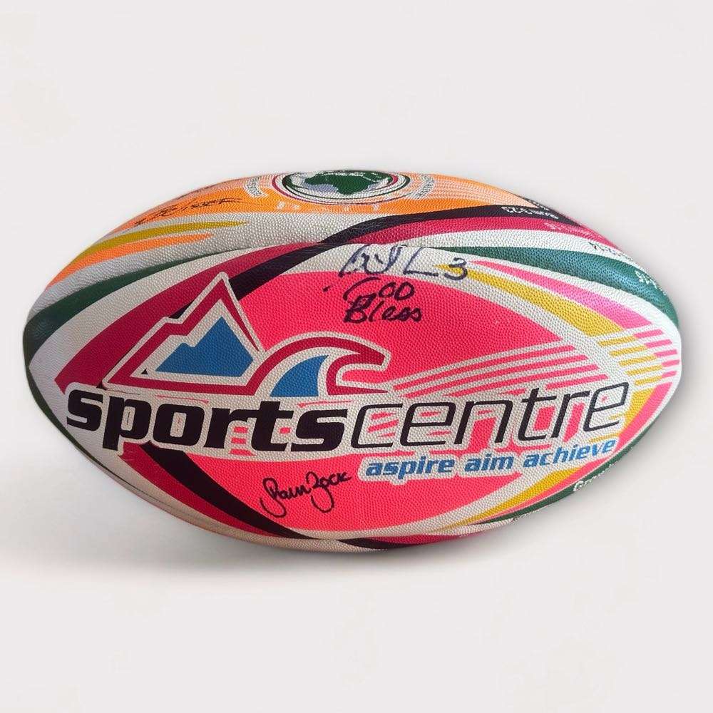 Autographed Springboks & All Blacks Rugby Balls