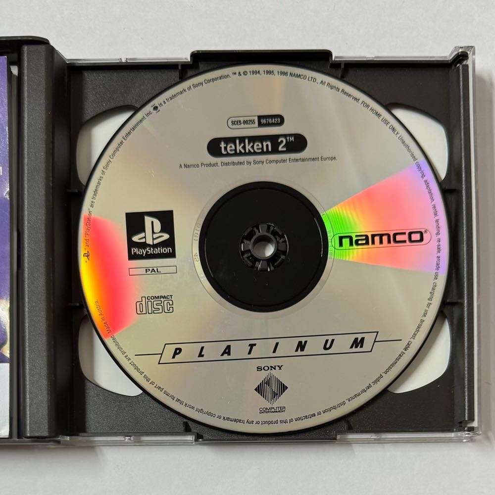 Playstation 1 Platinum : Tekken 2 with owners manual