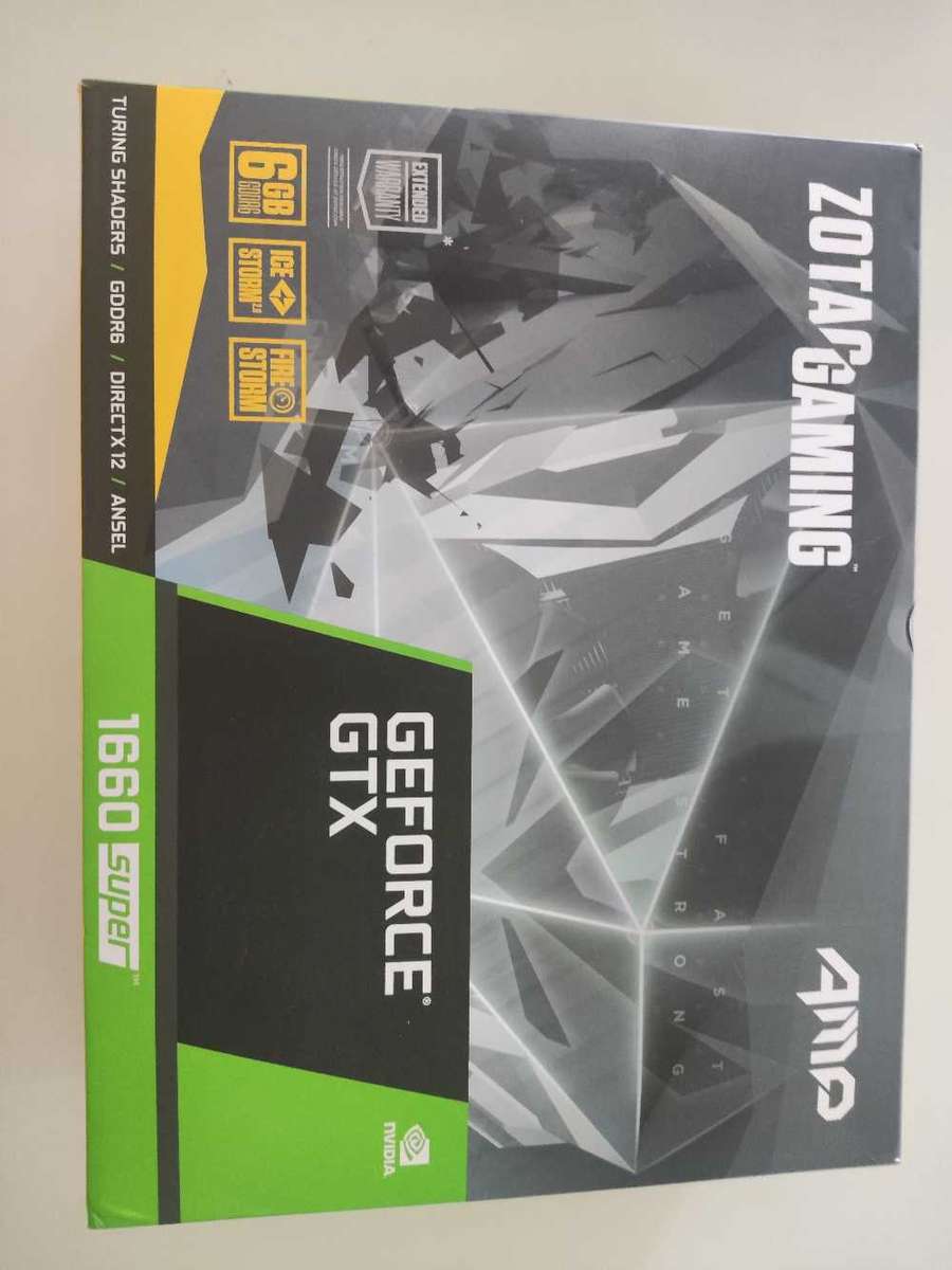 Zotac AMP Edition GTX1660 Super 6GB GDDR6 Graphics card**Boxed**Working Great**HDMi**