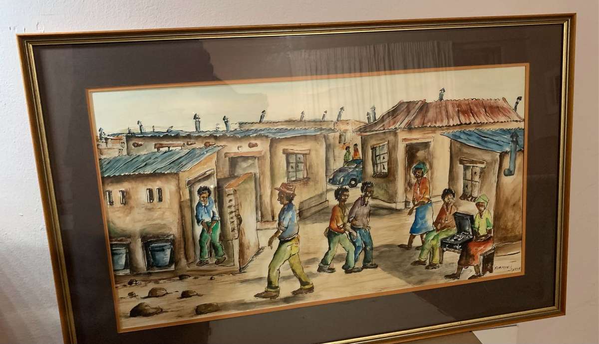 Mvemve Jiyane watercolour painting