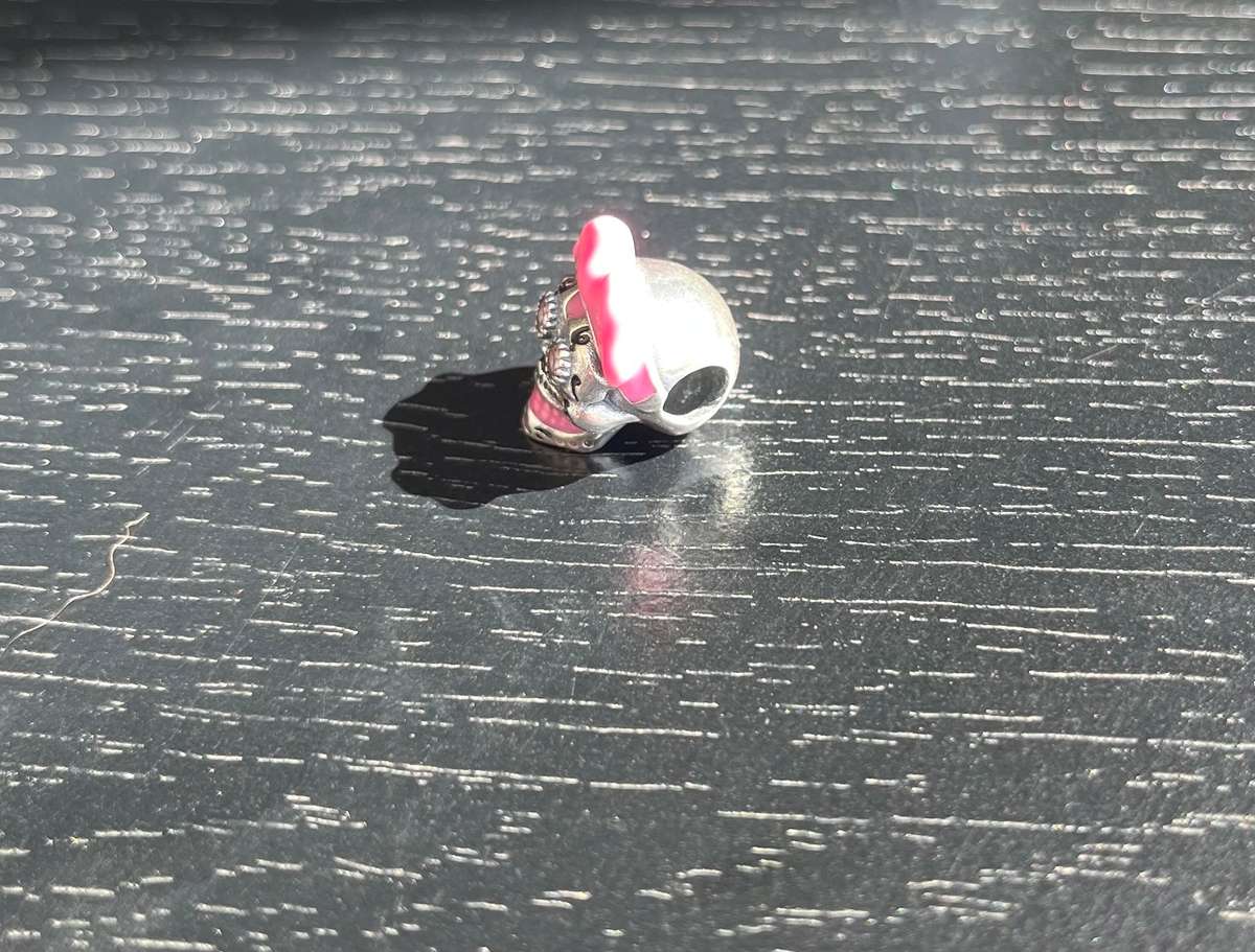 Pink Skull Charm