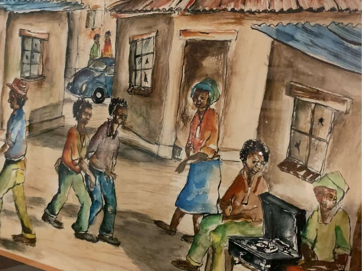 Mvemve Jiyane watercolour painting