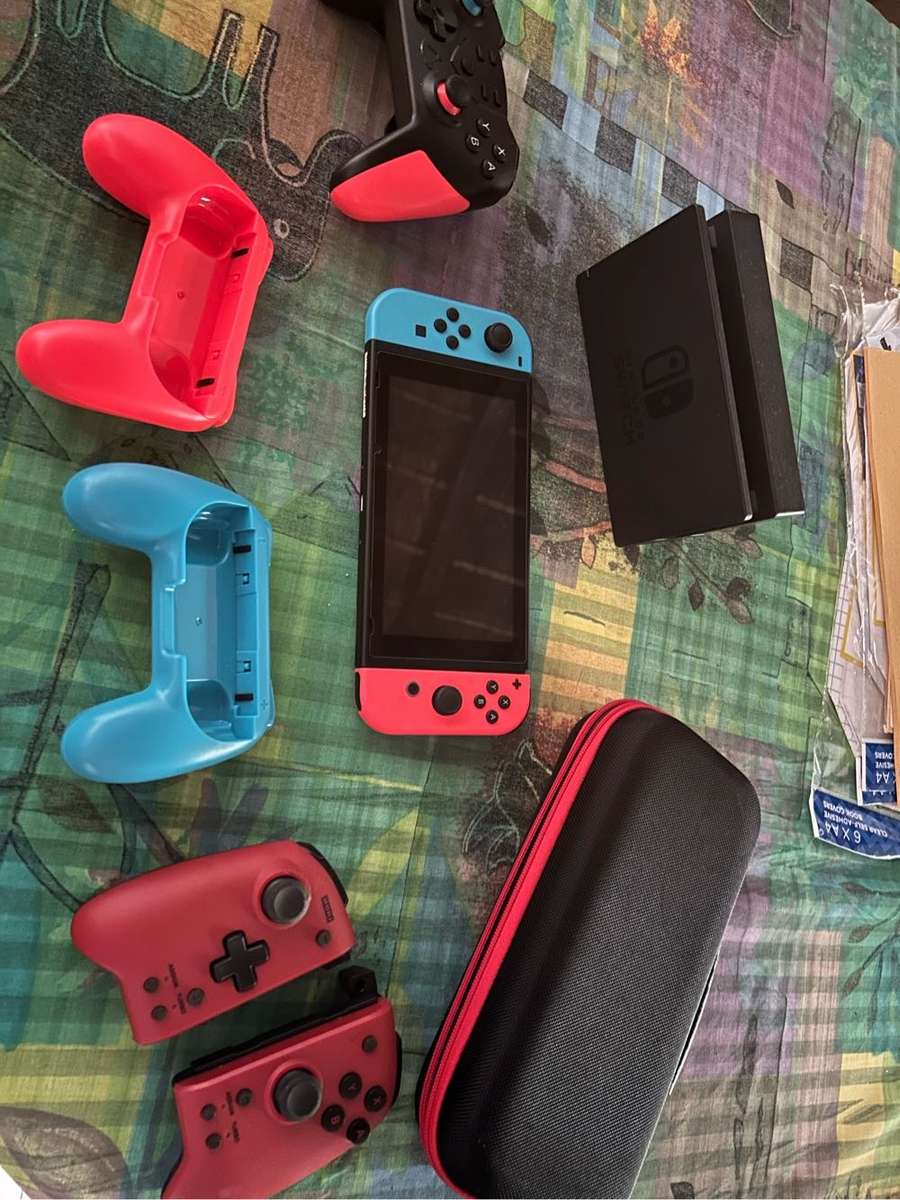 Nintendo switch, accessories and games