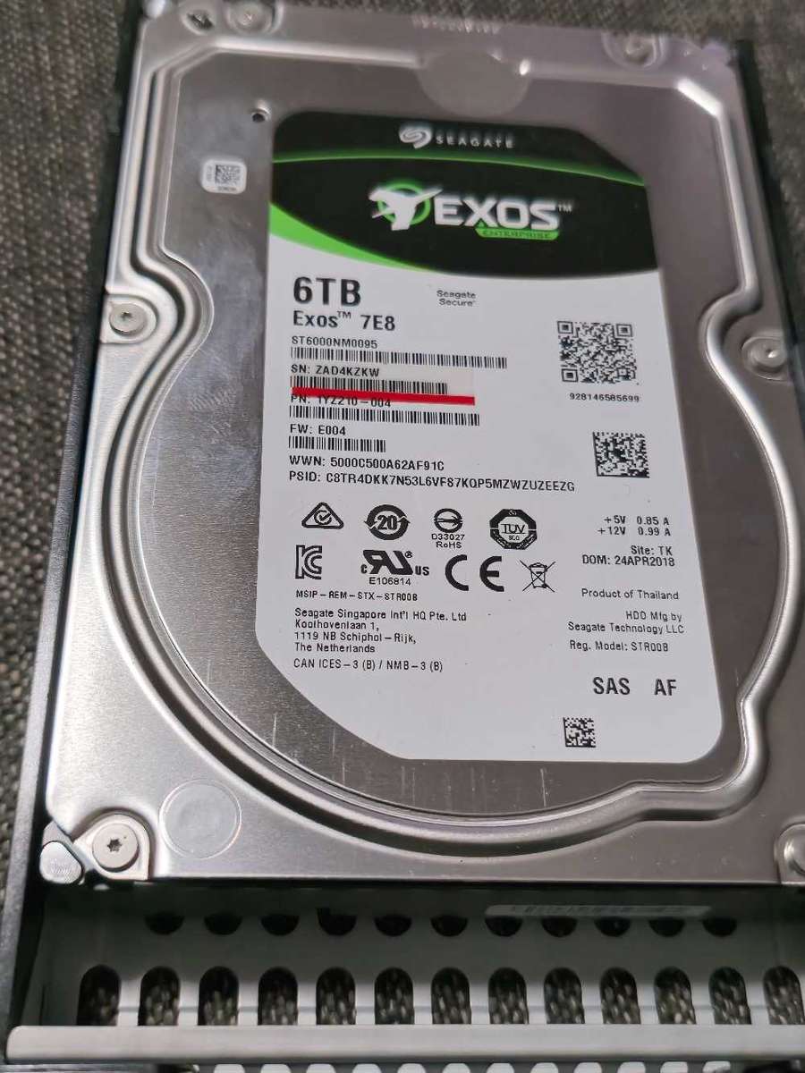 6Tb Seagate Exos Enterprise  Hdd