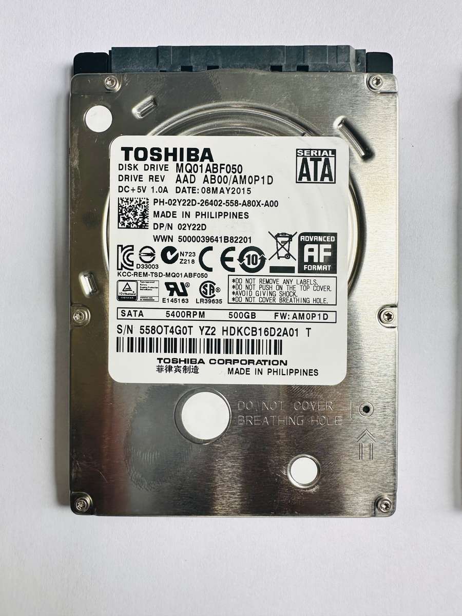 2x Laptop Drives 500GB + 320GB ***100% Health***