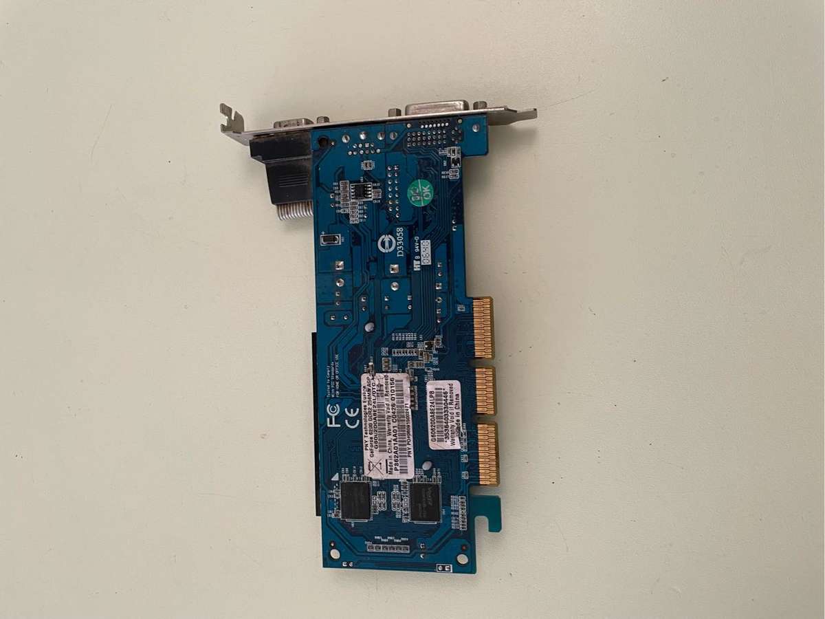 Rare AGP PNY Nvidia Geforce 6200 DDR2 256MB Graphics Card**Tested display only**