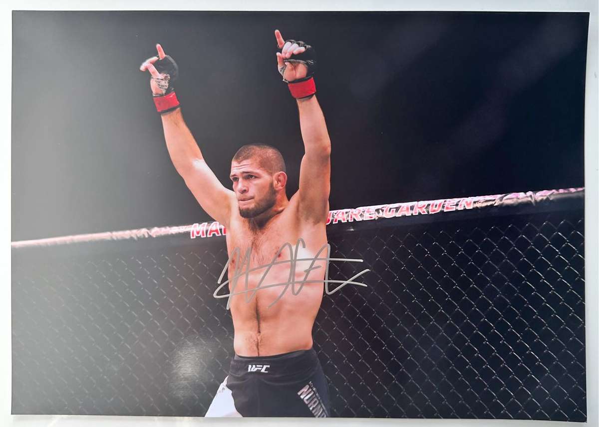 Authentic Autograph - Khabib Nurmagomedov - 100% Original
