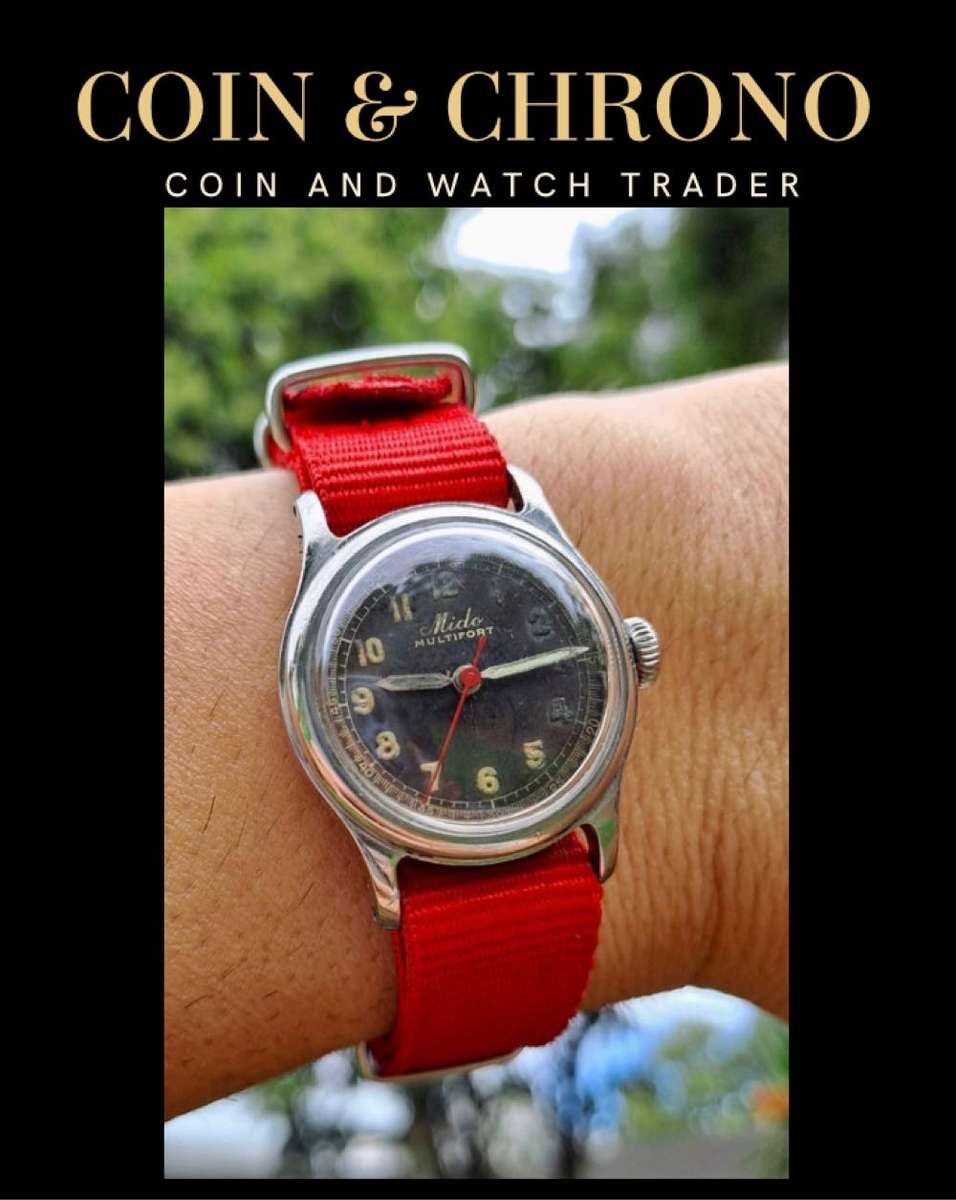 Vintage Mido Multifort Manual Wind Watch - Radium Dial