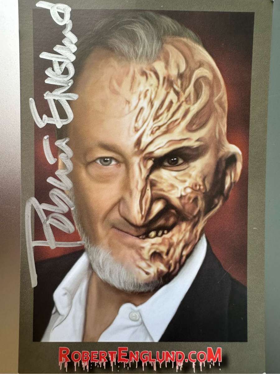 AUTHENTIC AUTOGRAPH BY ROBERT ENGLUND - ON ORIGINAL AUTOGRAPH CARD