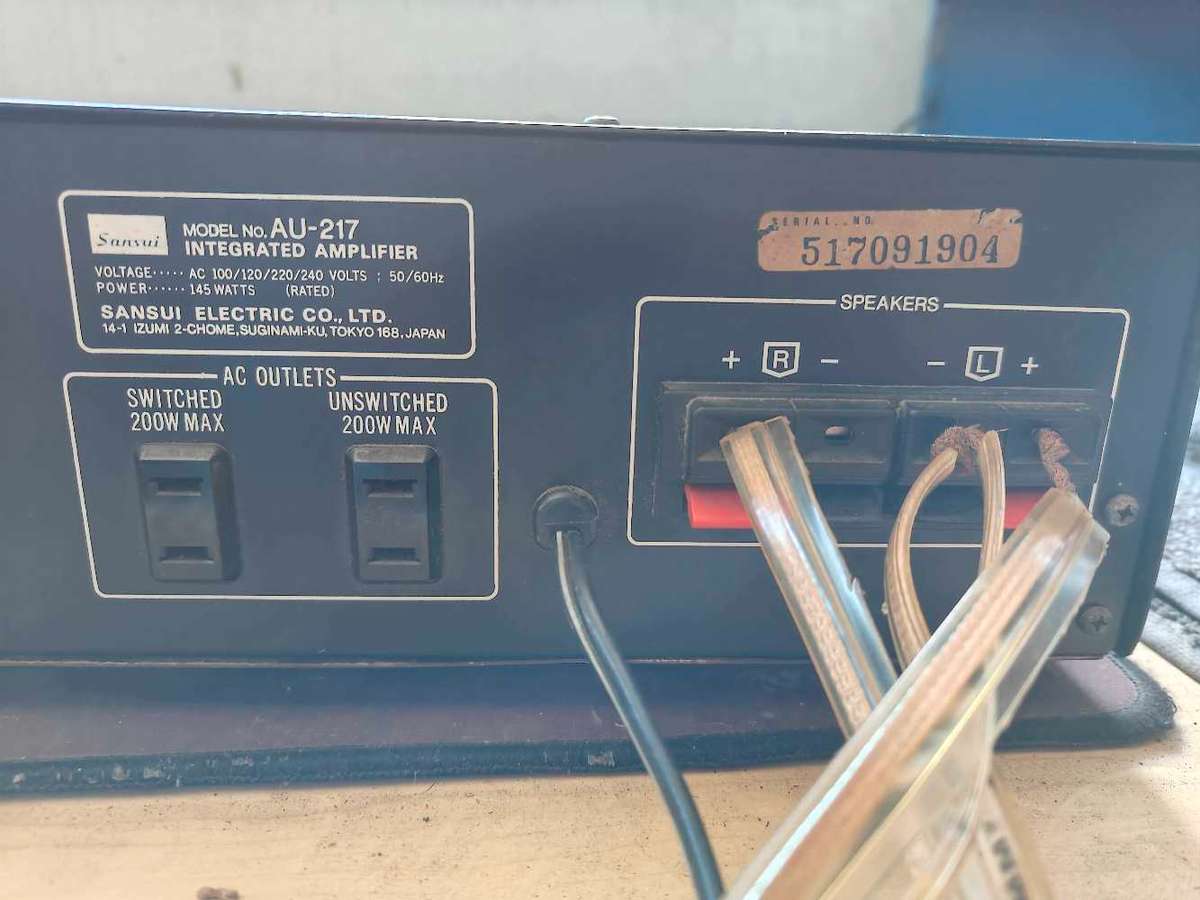 Sansui AU217 vintage amplifier