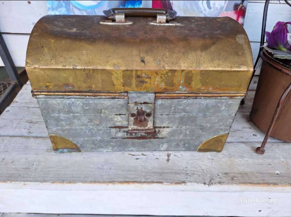 Vintage Railway Metal Lunchbox