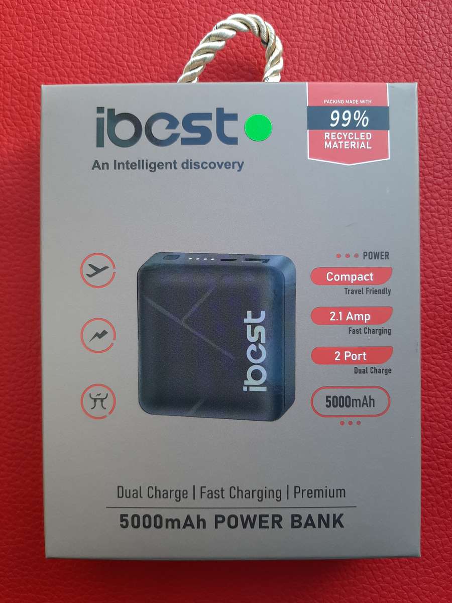 5000mAh True Rated Power Bank Green