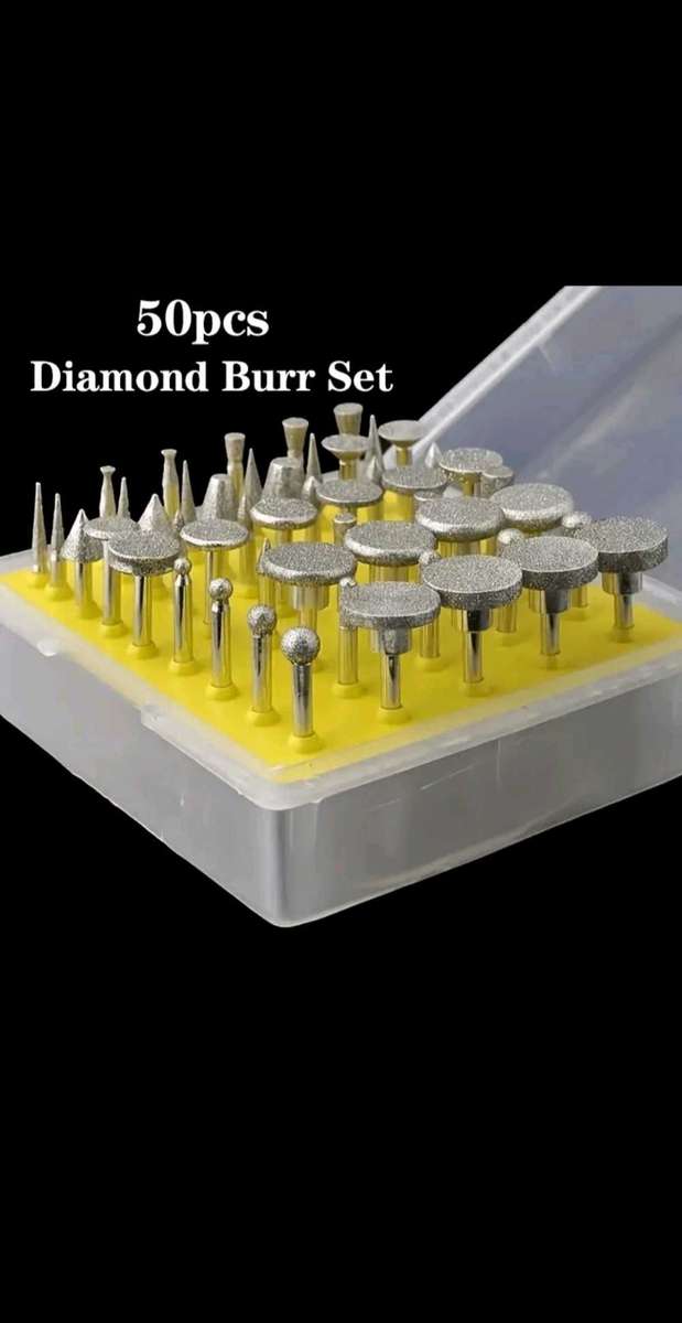 50pcs Diamond Coated Grinding Head Grinding Burrs