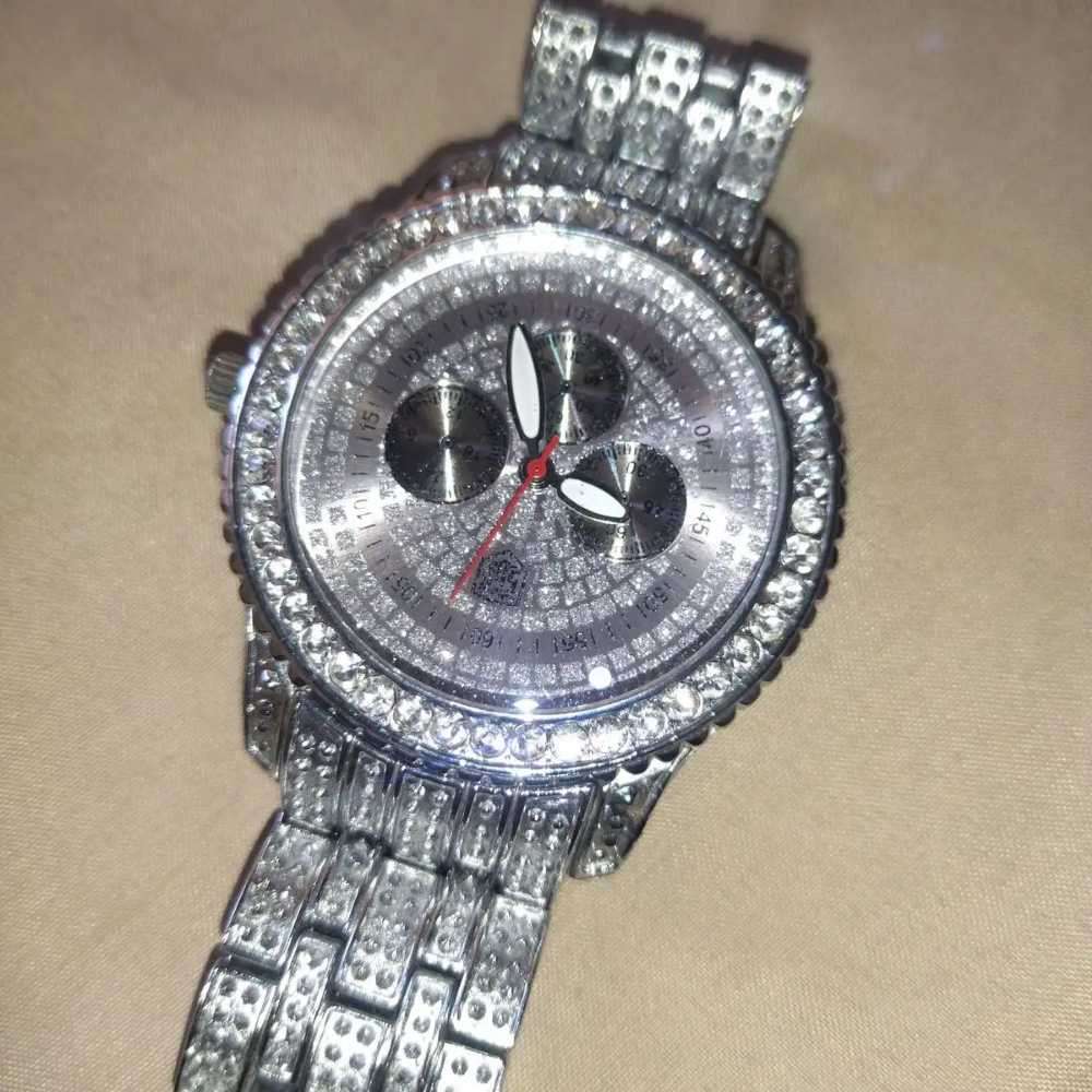 Iced Out Watch - Silver Plated