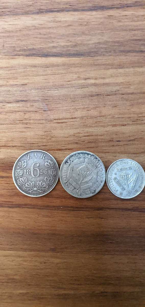 Rare , Antique 1924 Sterling silver Coin holder with Three rare coins !!