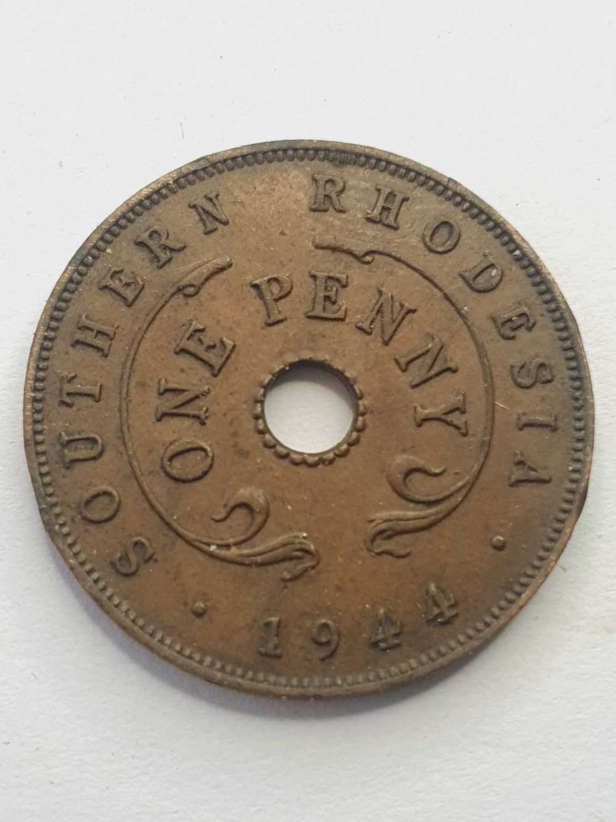 Southern Rhodesia King George VI Brass Half Penny 1944