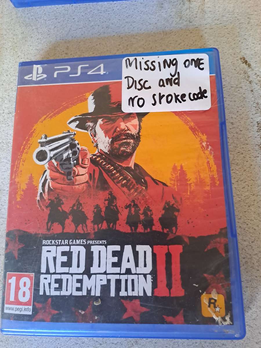 Ps4 red dead redemption 2 (data disk only  the player disk is missing )