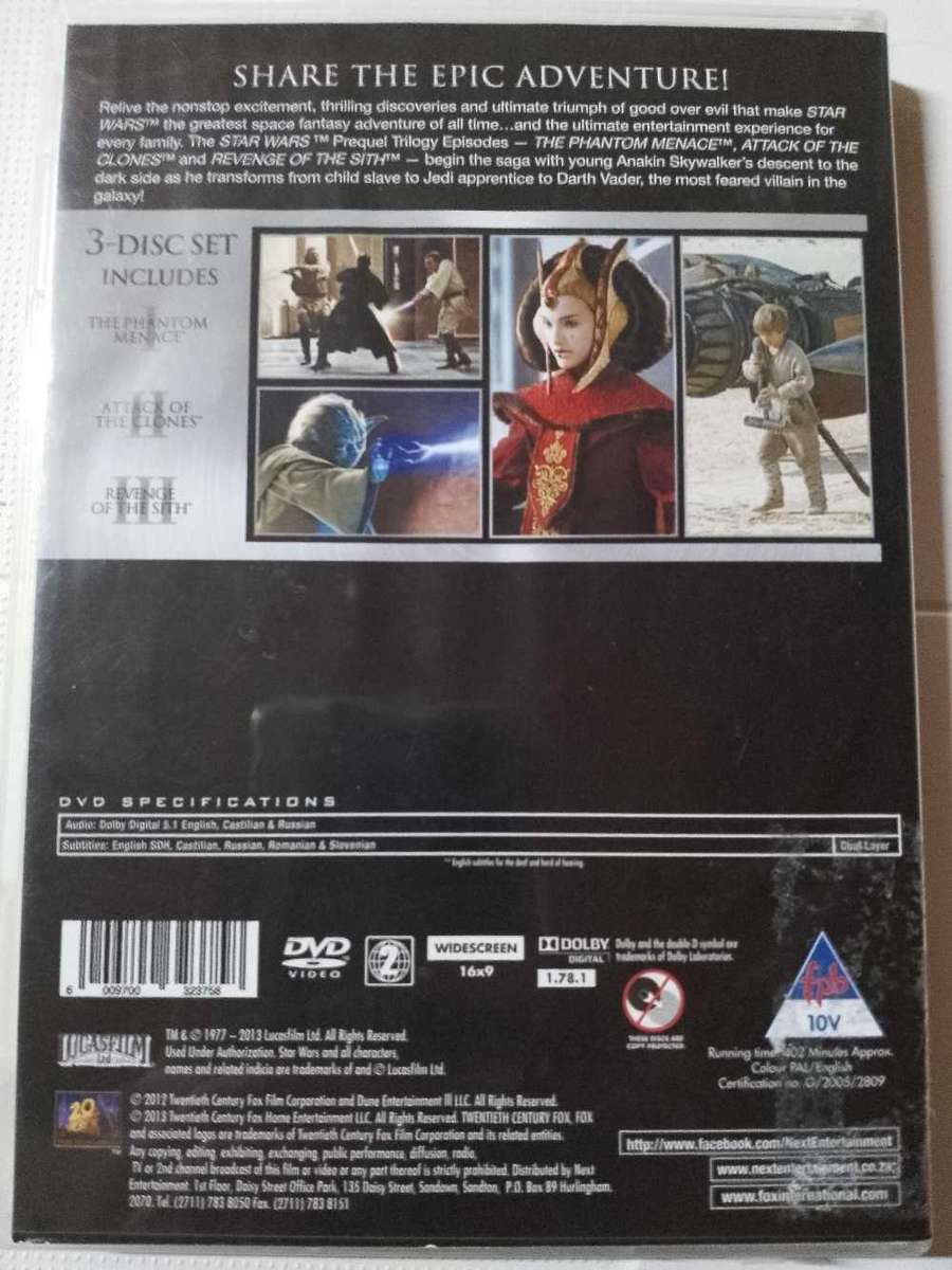 Star Wars trilogy DVD Boxset