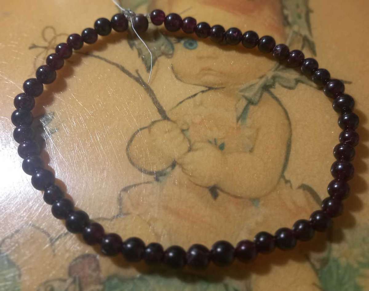 Beautiful Natural Garnet Stone Beads for Restring