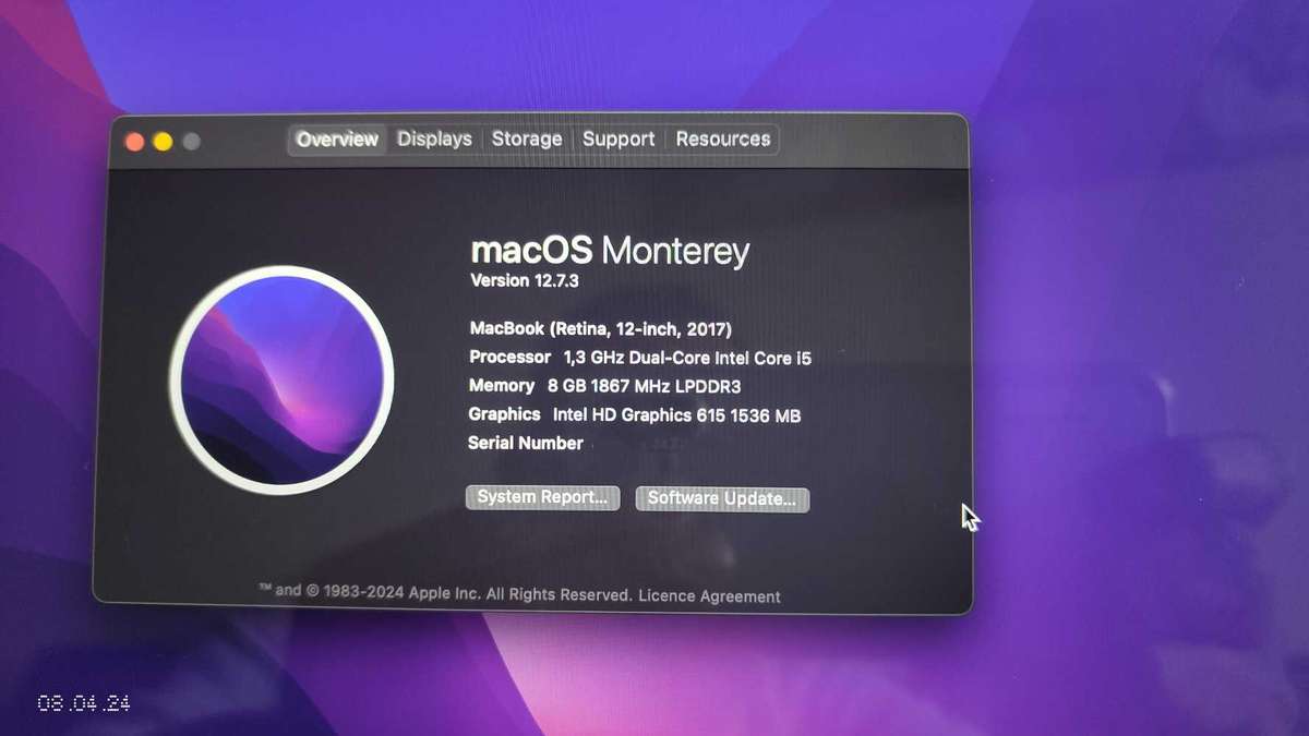 MacBook core i5 retina 12" (2017) Rose Gold (Pre Owned)