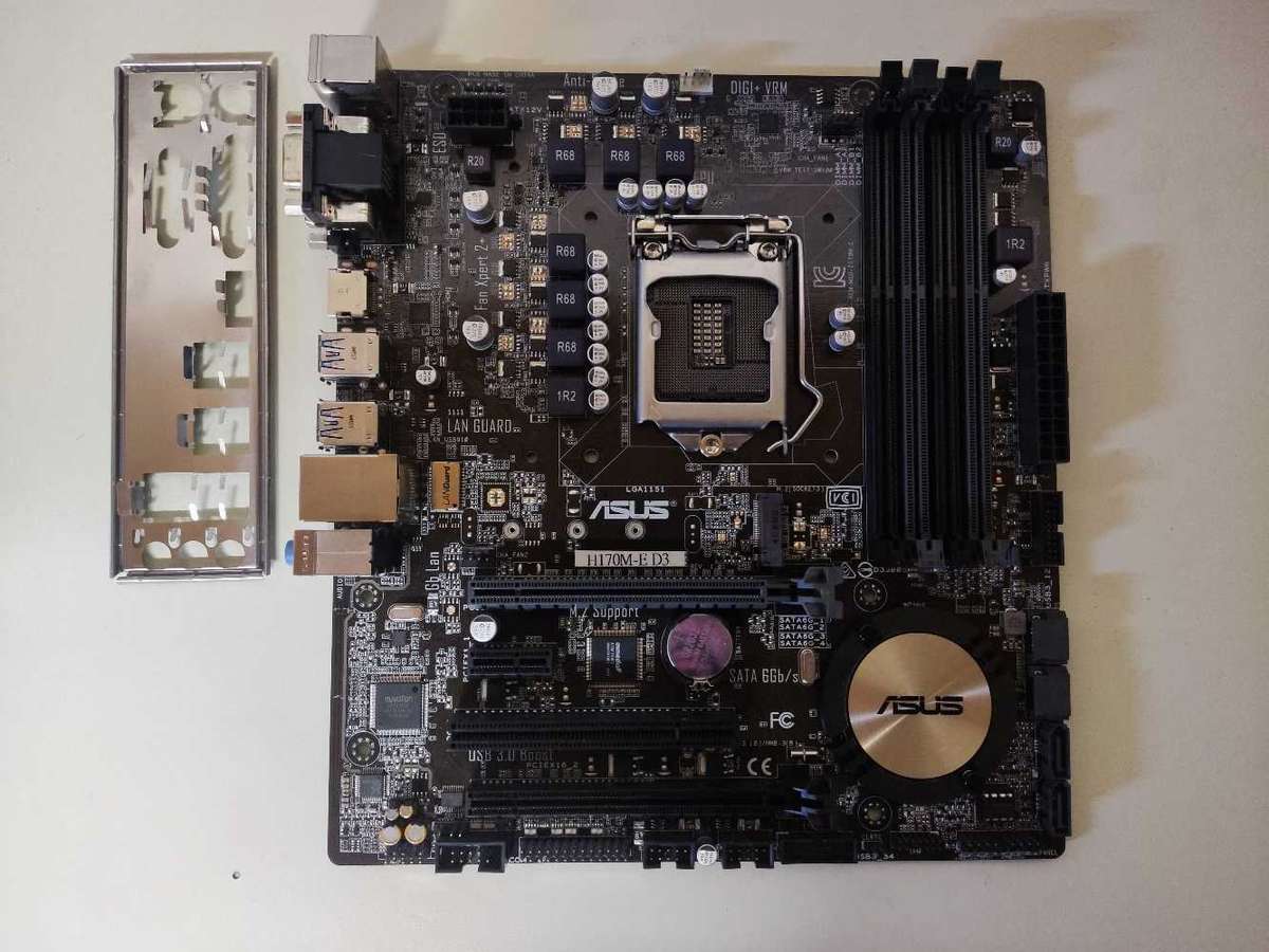 Asus H170M-ED3 Motherboard**Supports 6th gen and 7th gen CPU's**LGA1151**4 ram slots