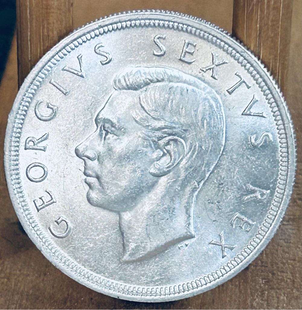 Top Grade SA Union: 1949 Crown 5/- in Brilliant UNC!!!