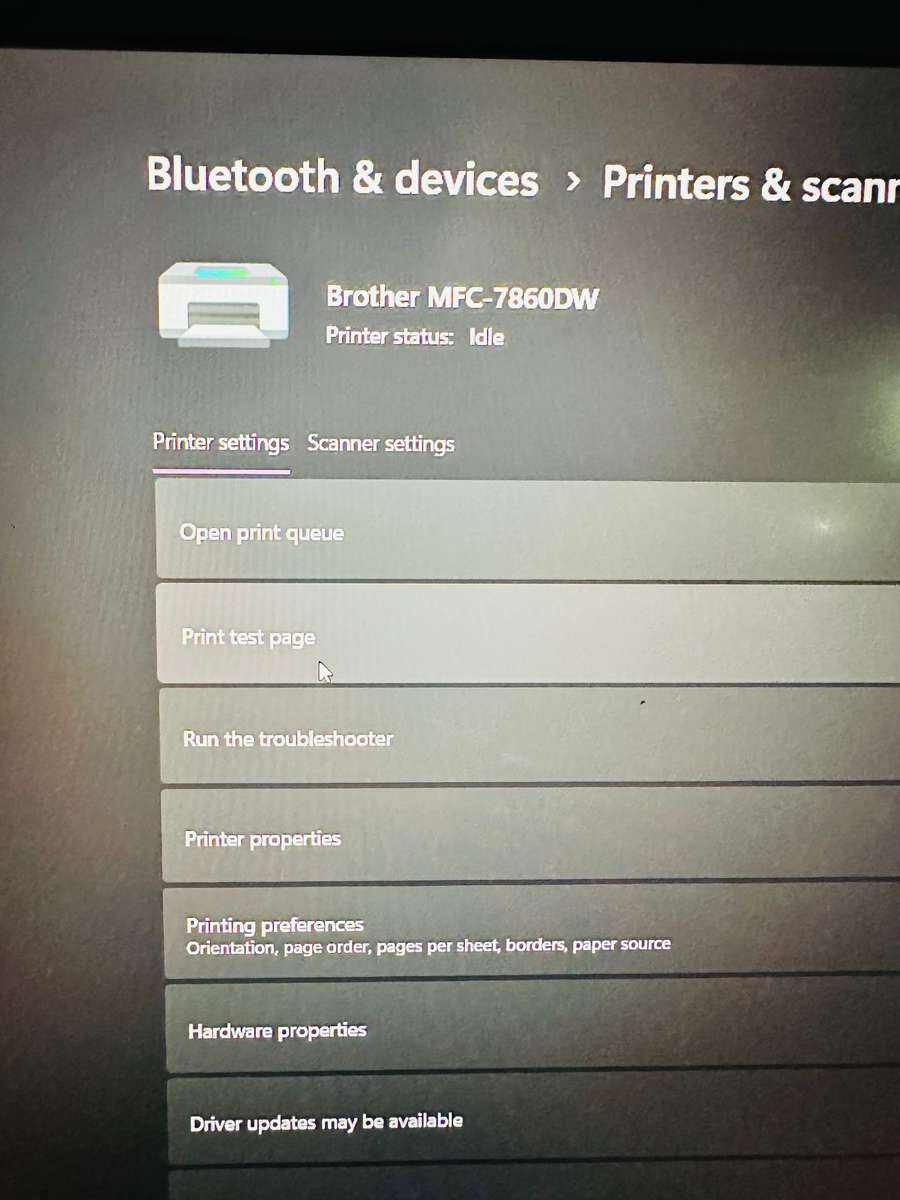 MFC-7860DW Mono Laser All-in-One + Duplex, Fax, Network, Wireless - PLEASE READ