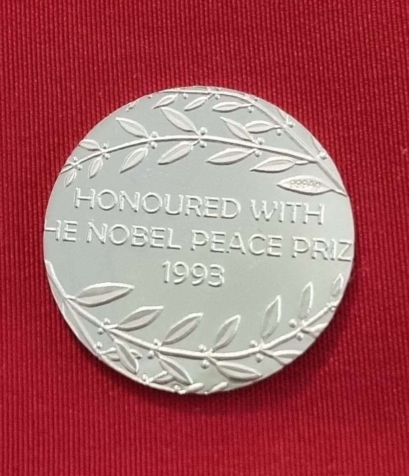 Mint of Norway - .999 Silver 3.4g Mandela Nobel Peace Prize Laureate Medallion