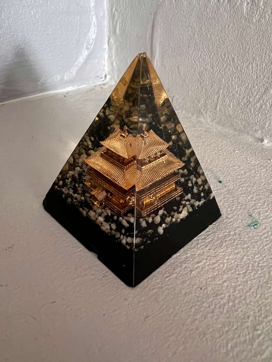 Japanese temple resin pyramid