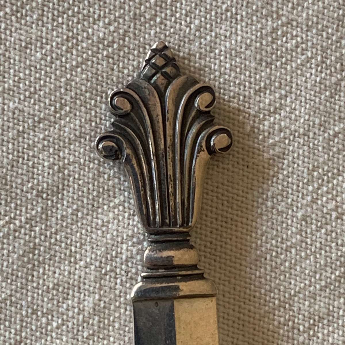 6 Georg Jensen Acanthus sterling silver coffee spoons 1945, 11,5cm, 90,48g