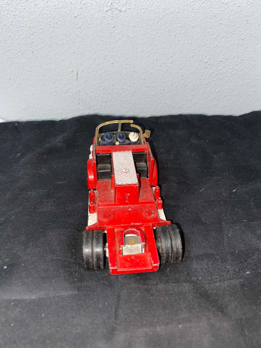 RARE Vintage Corgi Major Toys American LaFrance Fire Truck Aerial Rescue Tractor