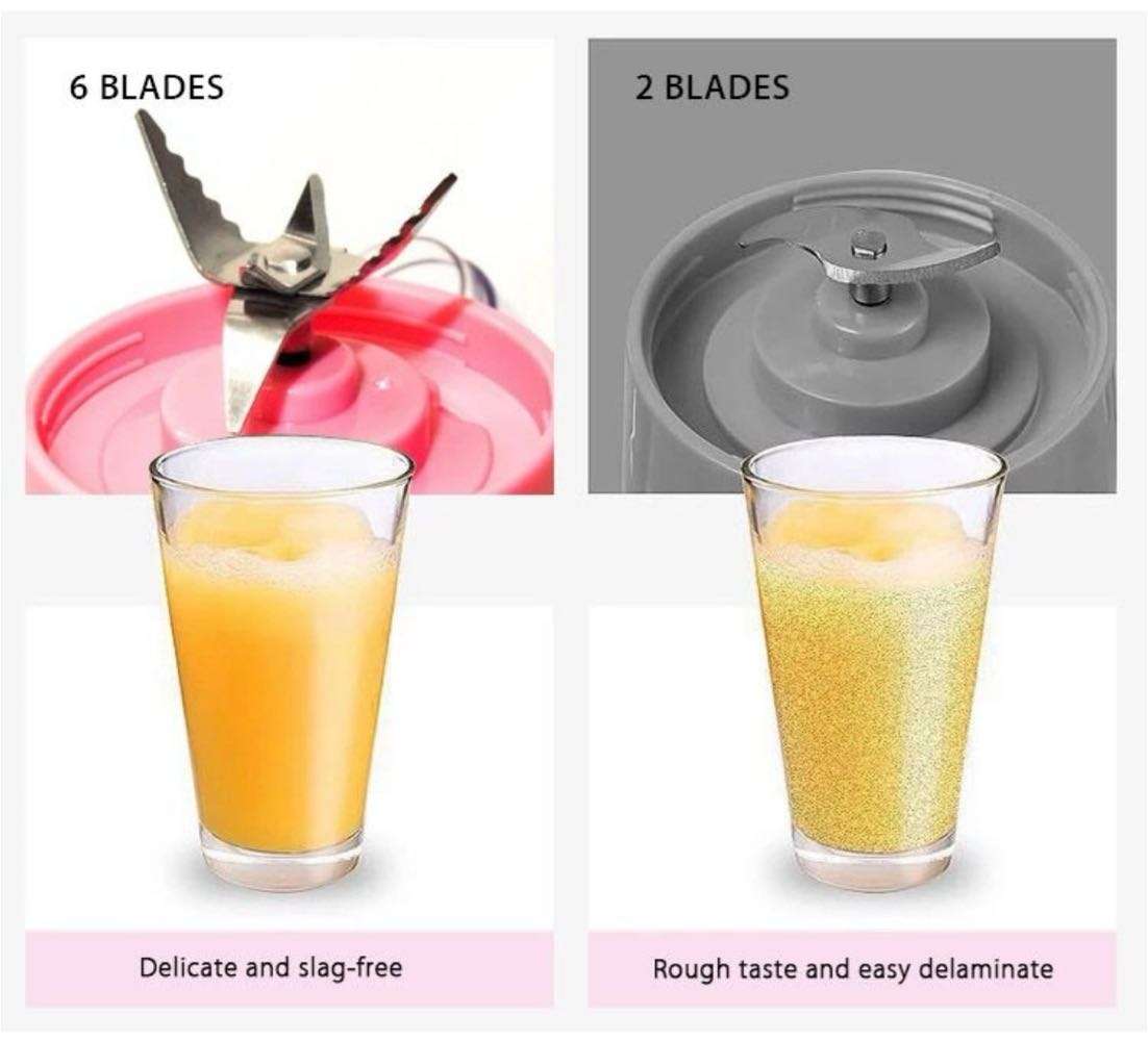Portable Smoothie Blender, Juicer set of 3 pink ***UNBOXED DEAL***