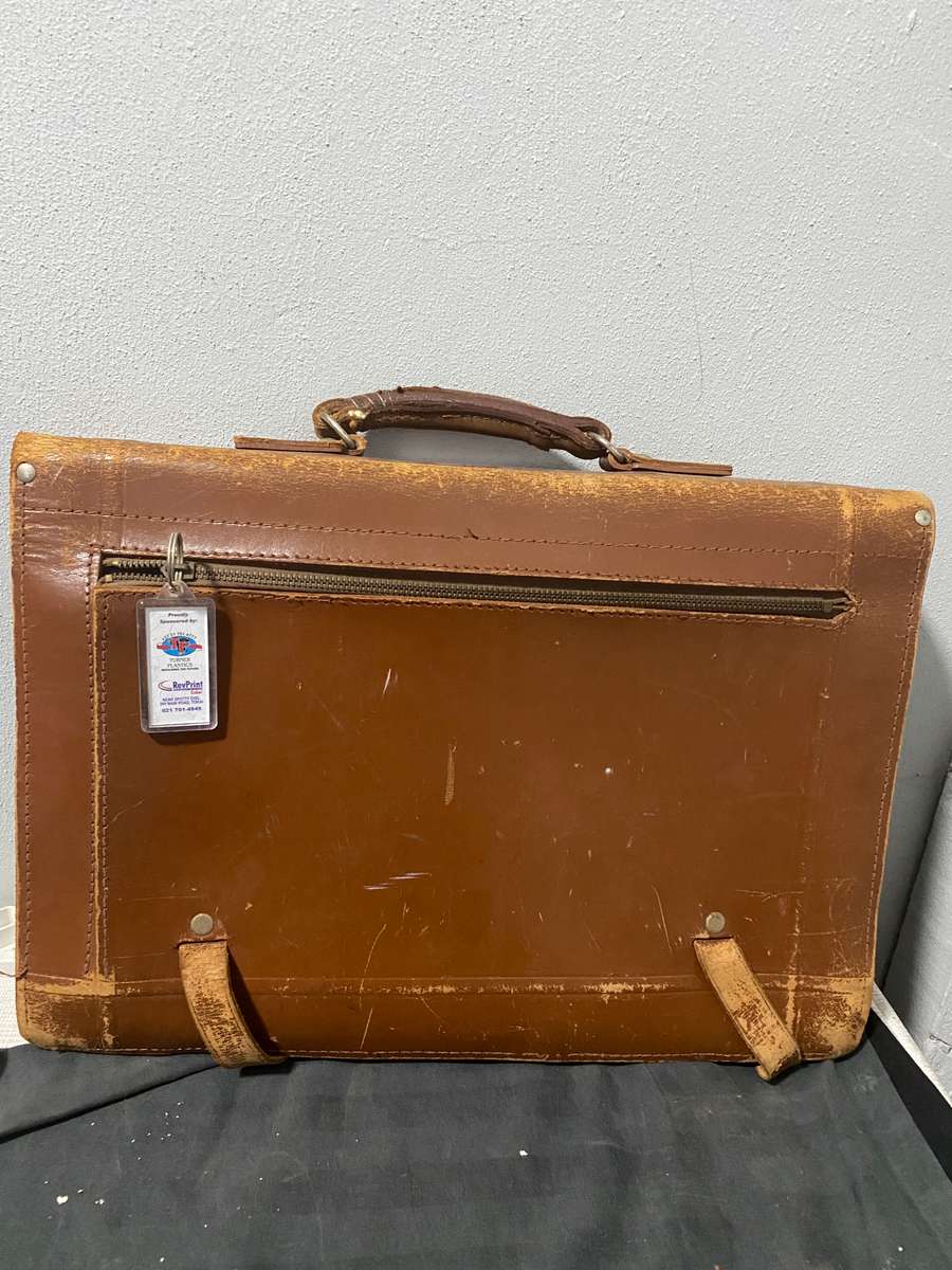 Rare: Vintage Genuine Leather Briefcase