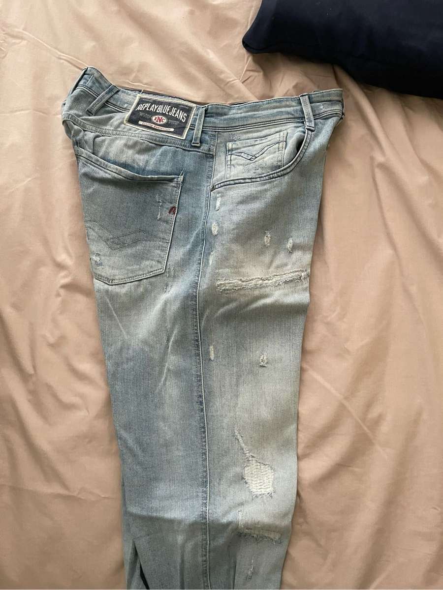 Replay light blue jeans medium size 31 anbass great condition