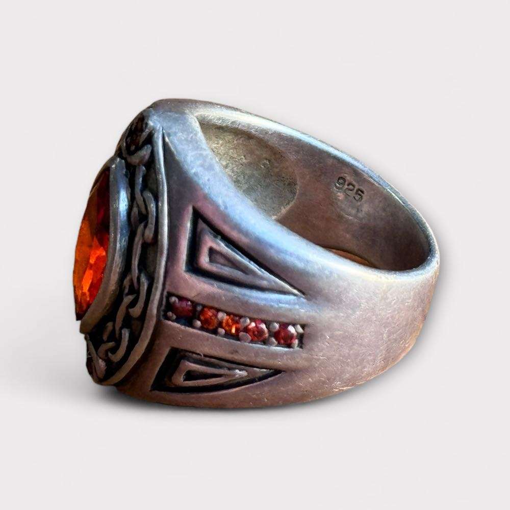 Vintage Fossil Ladies Watch & Sterling Silver Rings