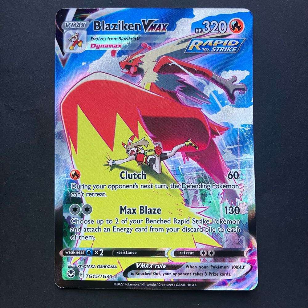 Pokémon Trading Card Game - Blaziken Vmax - TG15/TG30 - Sword & Shield: Silver Tempest