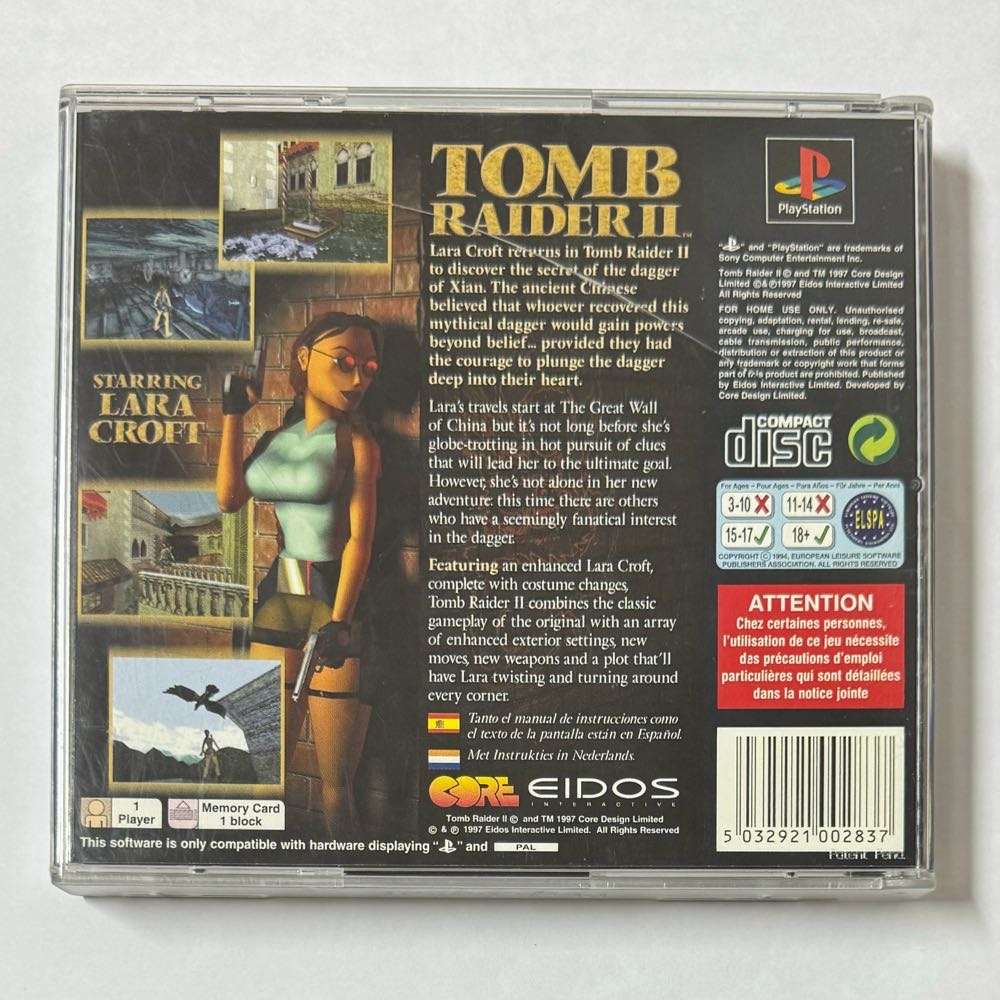 Playstation 1 : Tomb Raider Starring Lara Croft