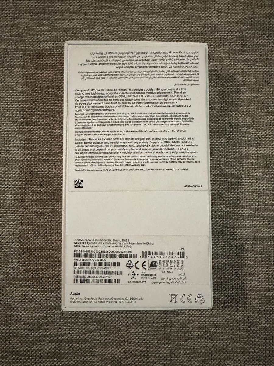 i PHONE XR 64GB MINT CONDITION AS NEW 96% BATT HEALTH